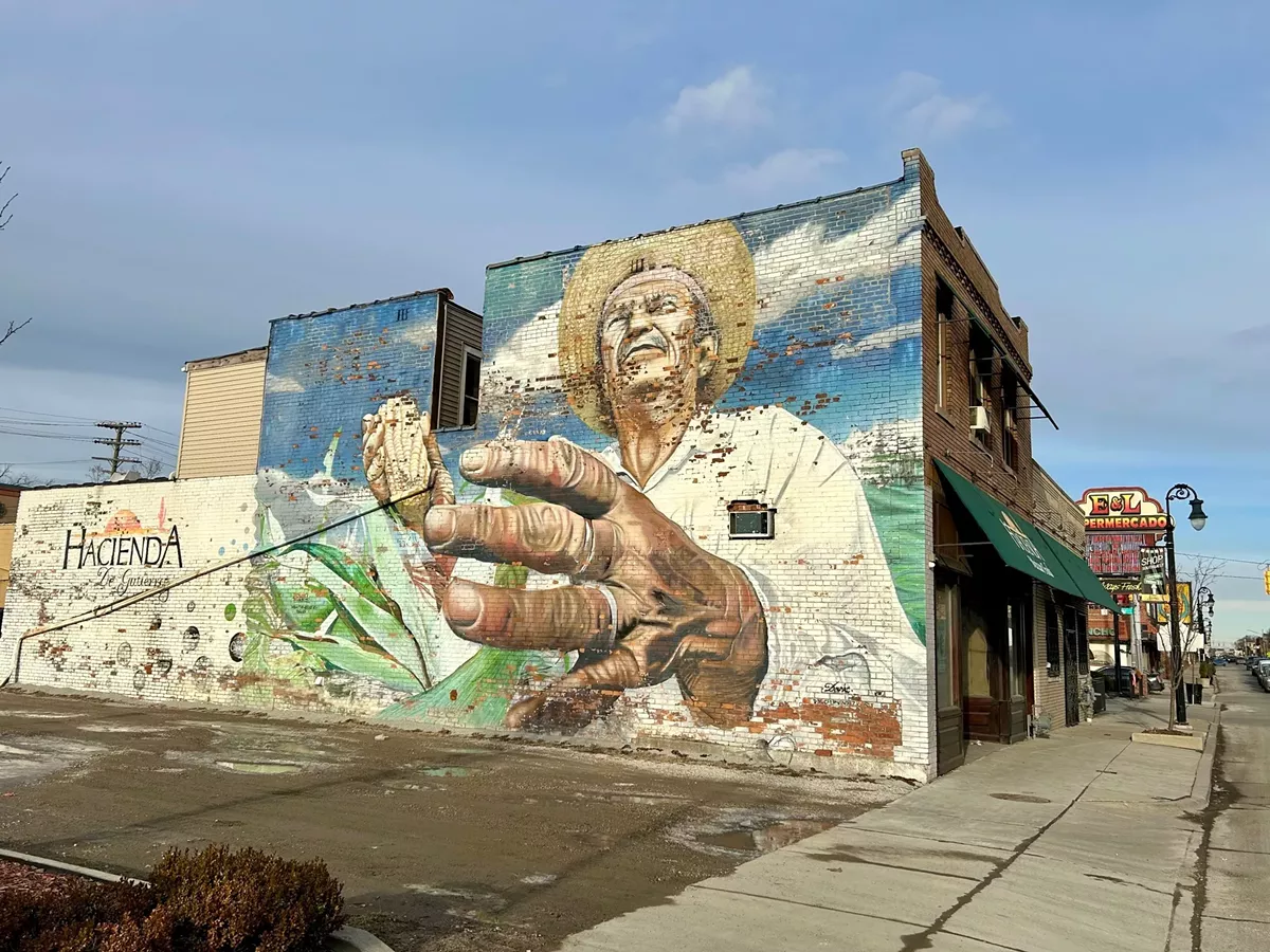 Image: The streets of Southwest Detroit were quiet Tuesday evening as immigrants worry about enforcement crackdowns.