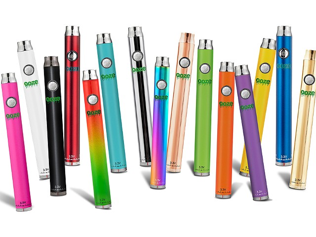 Ooze's stylish Slim Twist vape pens are among the most popular on the market.