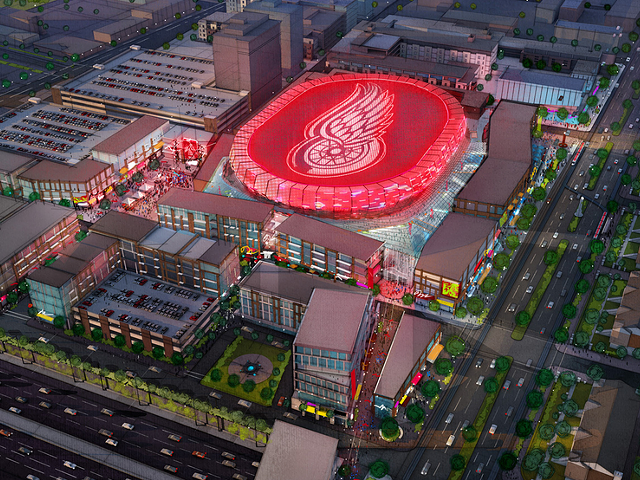 Financing the new Detroit Red Wings arena could include an interest rate swap