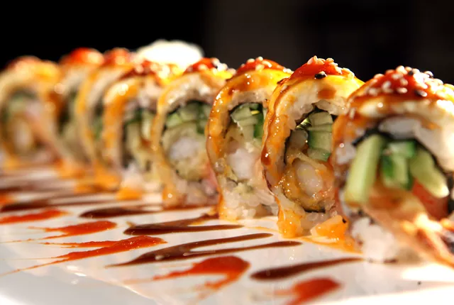 Firecracker Roll from Xushi Ko Hibachi Grille and Sushi Bar in Dearborn.