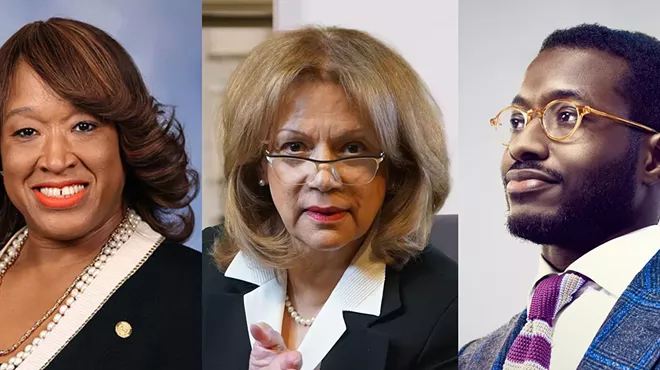 From left, Sherry Gay-Dagnogo, Sharon McPhail, John Conyers III.