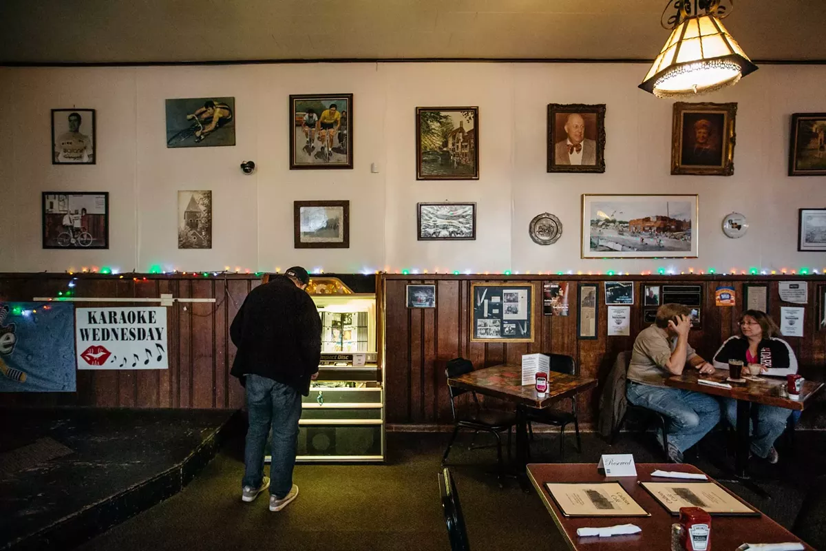 Image: The Cadieux Café draws an eclectic crowd.