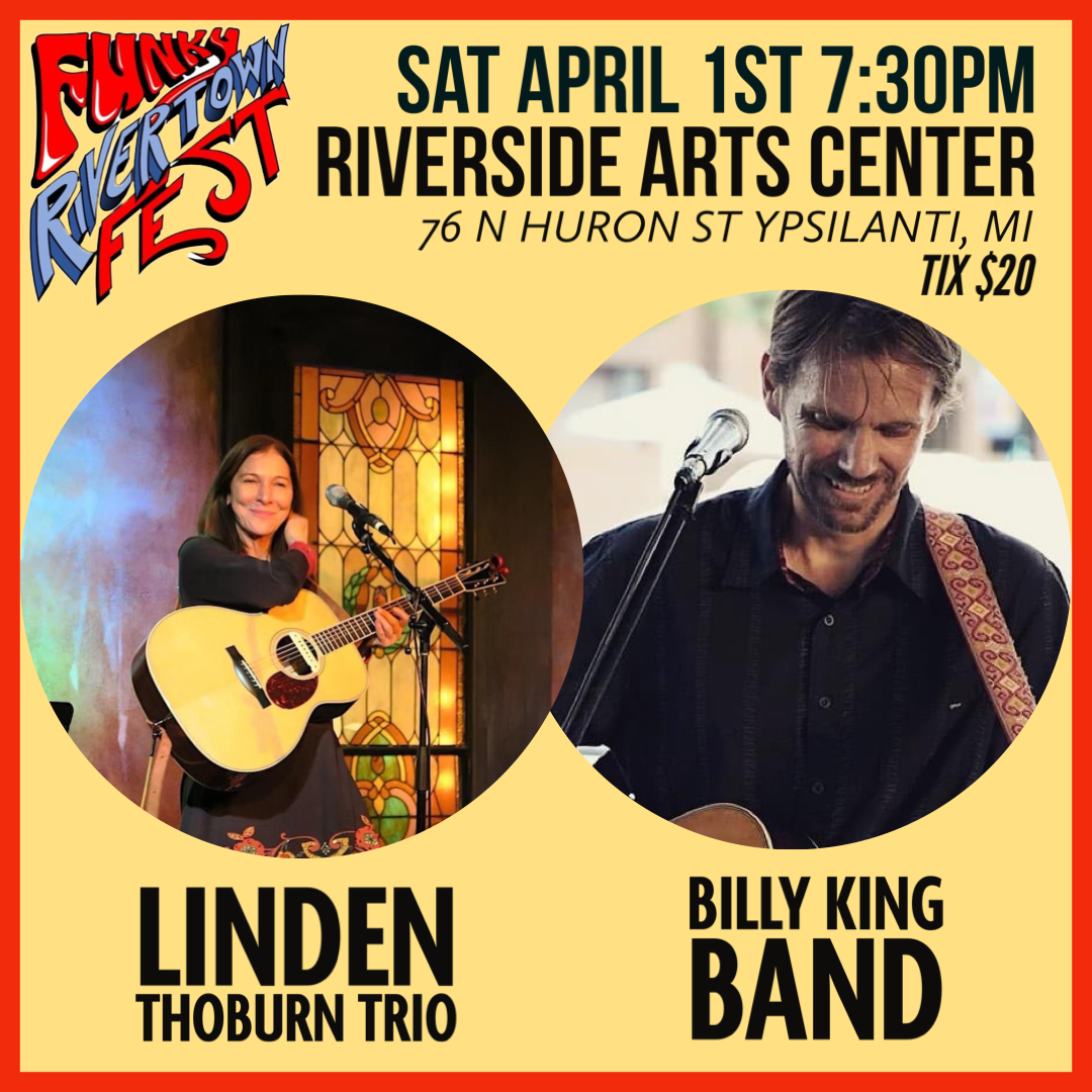 Linden Thoburn Trio and Billy King Band play the Funky Rivertown Fest