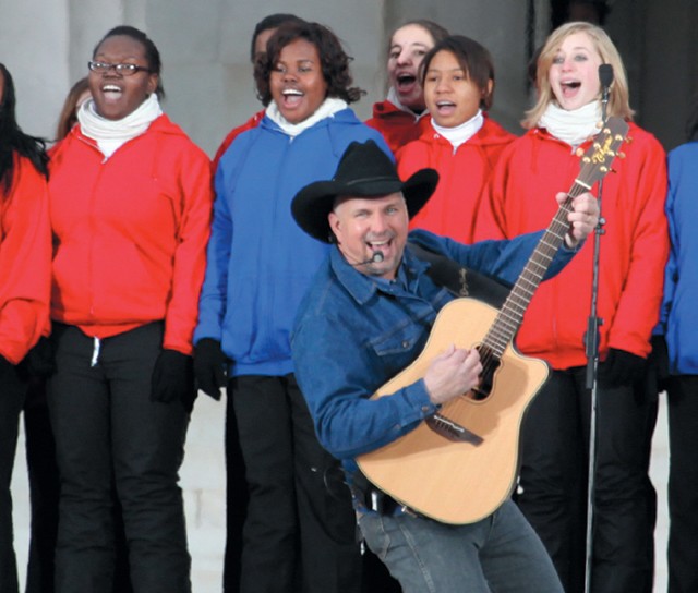 Garth Brooks singing &quot;American Pie&quot; at Obama's inauguration. Should his songs help the Romney campaign target voters? For the record, he re-endorsed Obama last year. - Steve Jurvetson