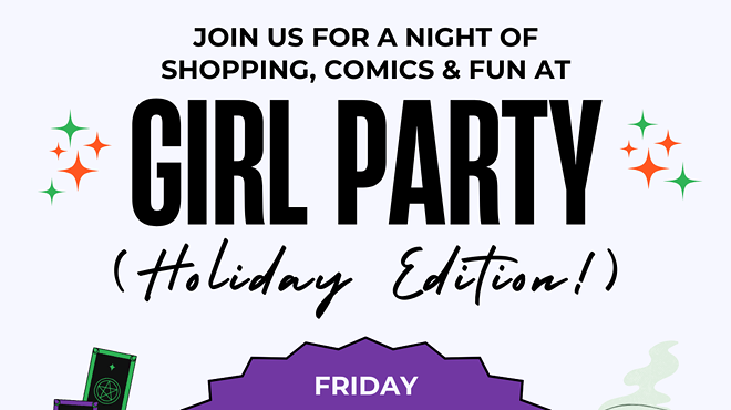 Girl Party at Green Brain Comics