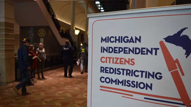 The Michigan Independent Citizens Redistricting Commission holds a public hearing in Lansing.