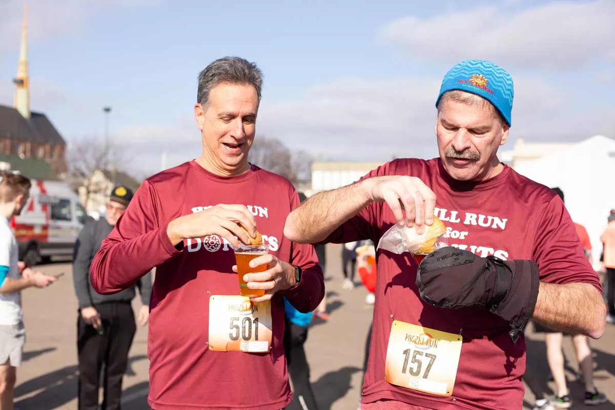 Image: Nothing like pazcki and beer.