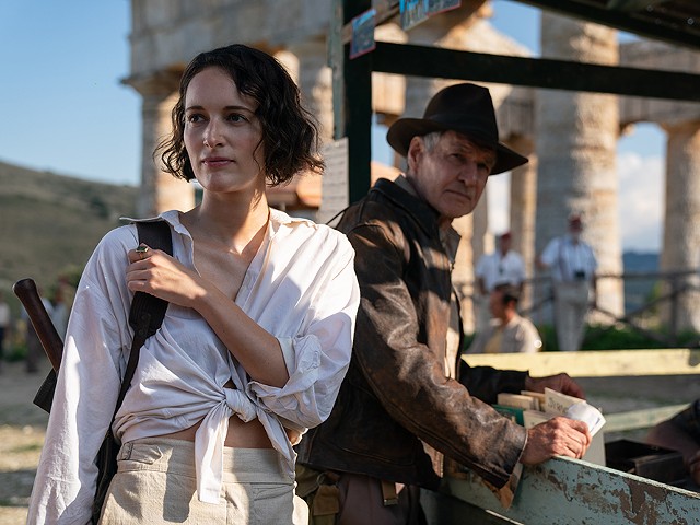 Phoebe Waller-Bridge plays the grifting sidekick to Harrison Ford's Indiana Jones.
