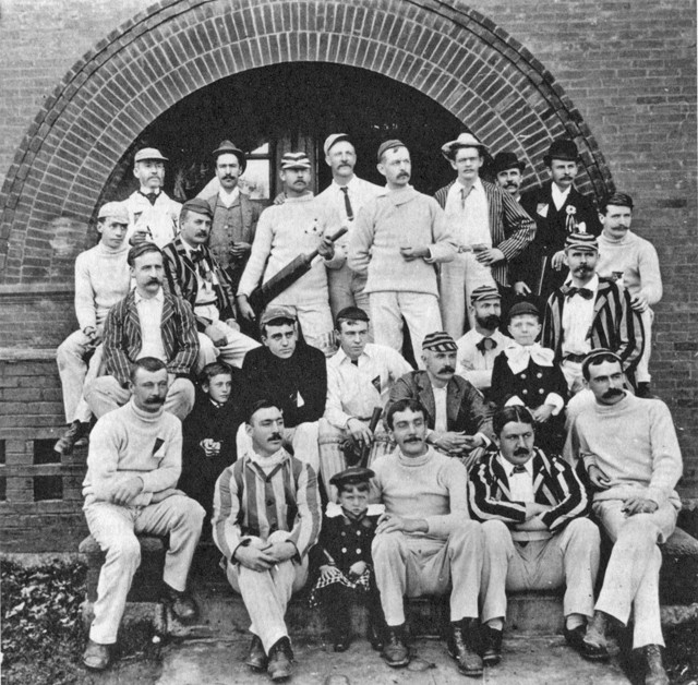 Herd of hipsters? No, it's a 19th century cricket team from this year's book about the Detroit Athletic Club