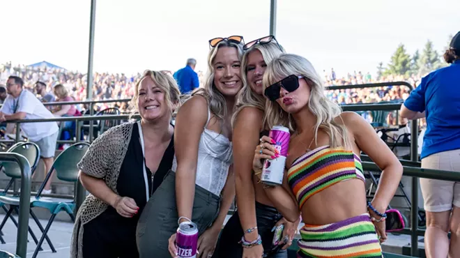 Fans enjoy a concert at Pine Knob.