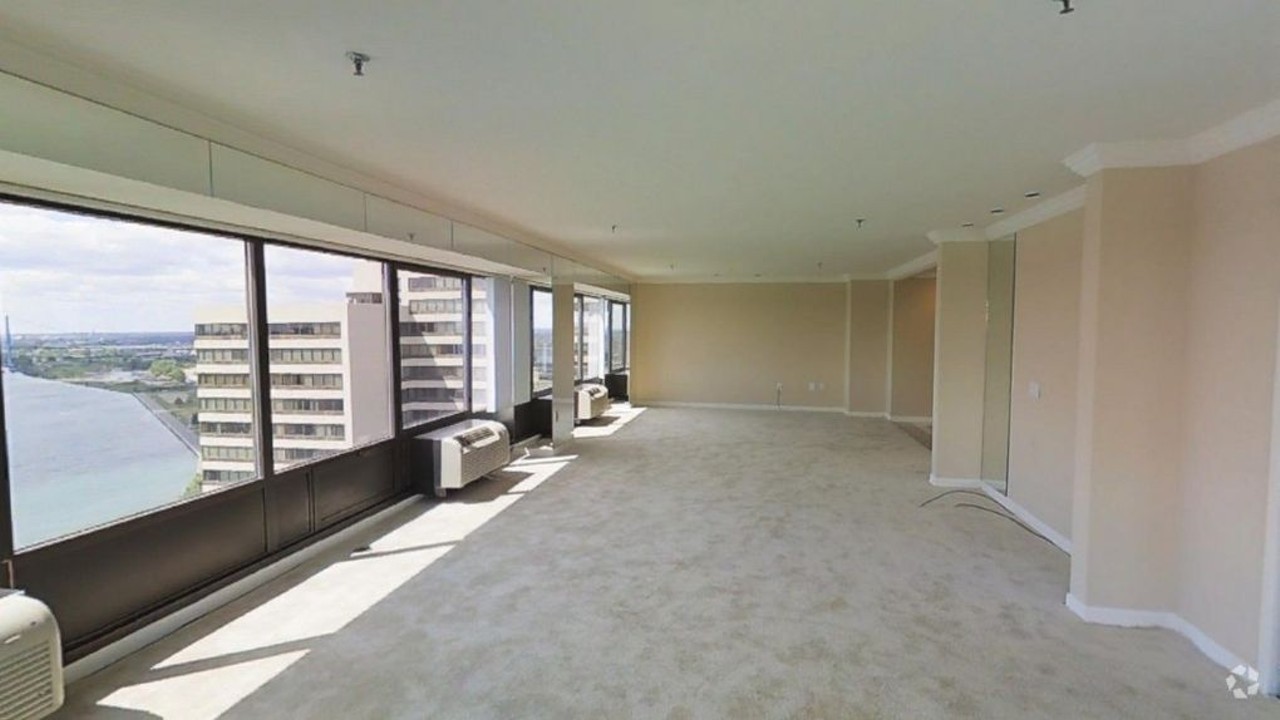 Downtown | $1,100 | 553 sq. ft | Studio 
100 Riverfront Dr., Detroit, MI
Ok, so you're going to have to scrap up another hundo if you wanna live here, maybe even more if you wanna get fancy. You do get what you pay for here though, there's a pool and tennis courts, a gym, and your cat/dog is more than welcome to join you in your abode. The views of the river and Canada don't get much better and it&#146;s literally right next door to Joe Louis and Cobo.
