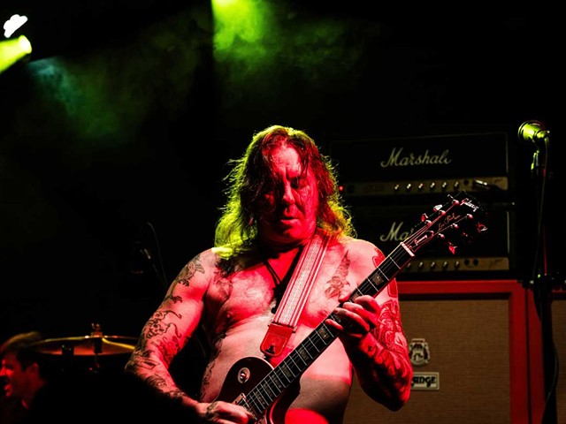 Matt Pike of High on Fire performs Friday at the Magic Stick.