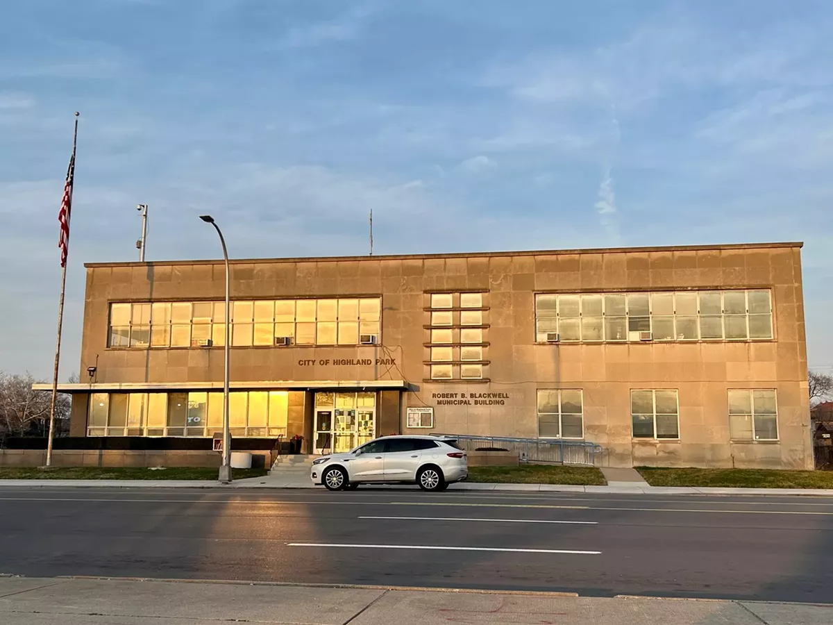 Image: Highland Park's municipal building.