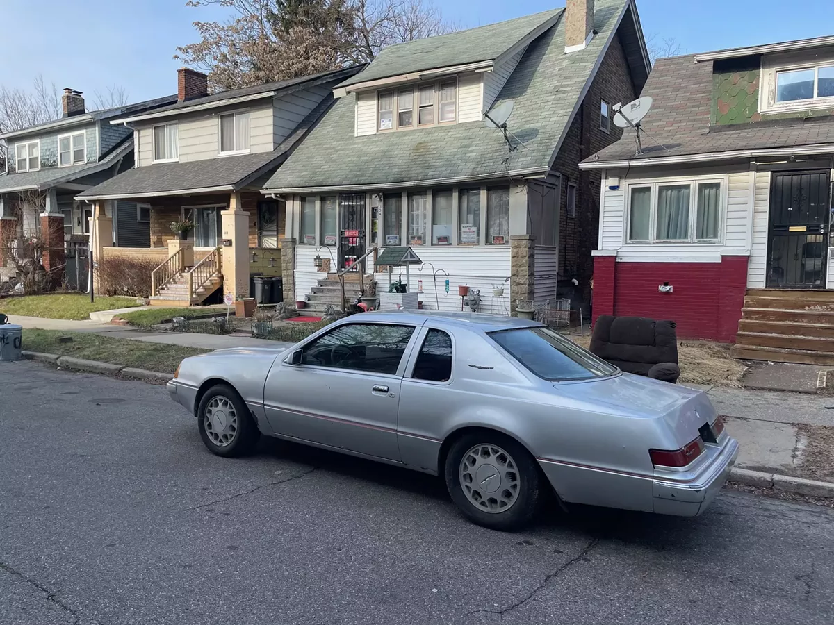 Image: Bob Nelson’s 1985 Ford Thunderbird was towed from outside his Highland Park home.