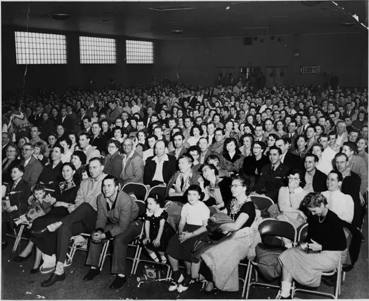 Audience at the Lazy Ranch Boys Barn Dance, 12101 Mack Ave.