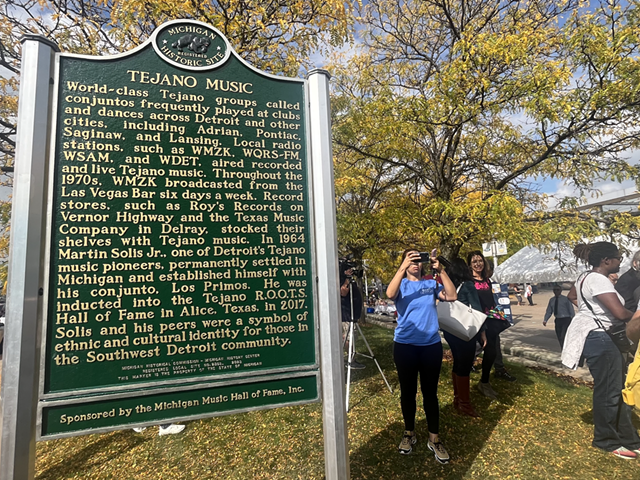 A historical marker honoring Tejano music has been placed in southwest Detroit.