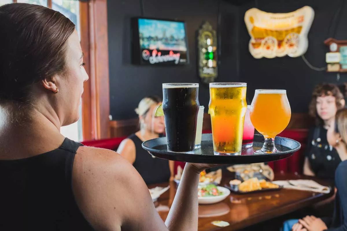 Image: HopCat is known for serving dozens of craft beers.