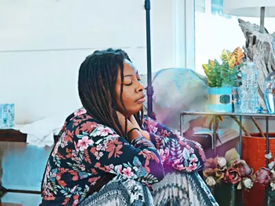 The author meditates after taking psilocybin, or magic mushrooms. Detroiters recently voted to decriminalize the entheogenic substance.
