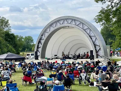 Detroit celebrates the grand reopening of the Palmer Park Bandshell with a jazz concert on Saturday, Aug. 23.