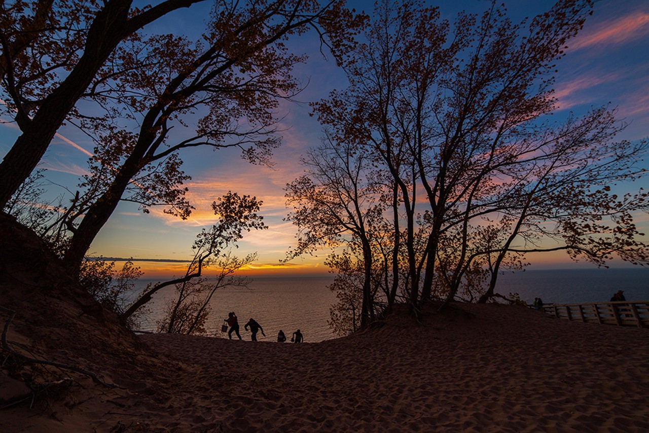 Sleeping Bear Dunes
You probably wouldn’t want to do the dune climb while you’re high as it’s tough enough sober, but there are plenty of hiking and biking trails in the area, plus a beach where you can get a nice breeze off Lake Michigan.