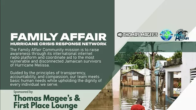 Image: Hurricane Melissa Relief Drive & Community Fundraiser – Thomas Magee’s