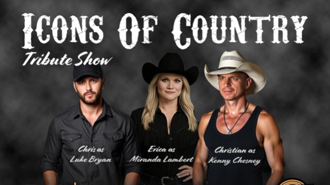 Image: ICONS OF COUNTRY - Tributes to Luke Bryan, Kenny Chesney and Miranda Lambert