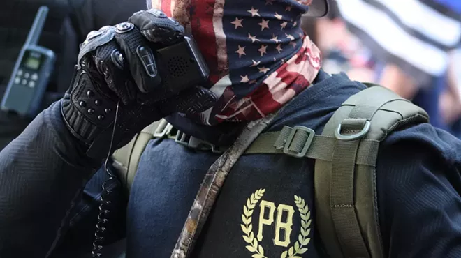 Proud Boys reprised their infantile cosplay in Portland, Oregon, this weekend.