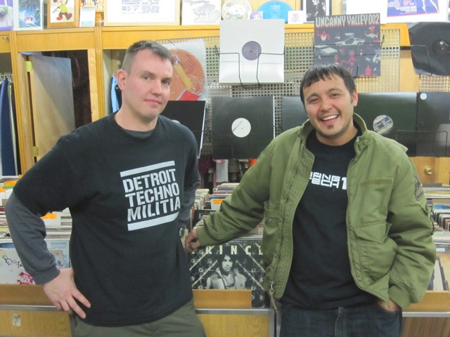 T. Linder (left) and DJ Seoul of Detroit Techno Militia.