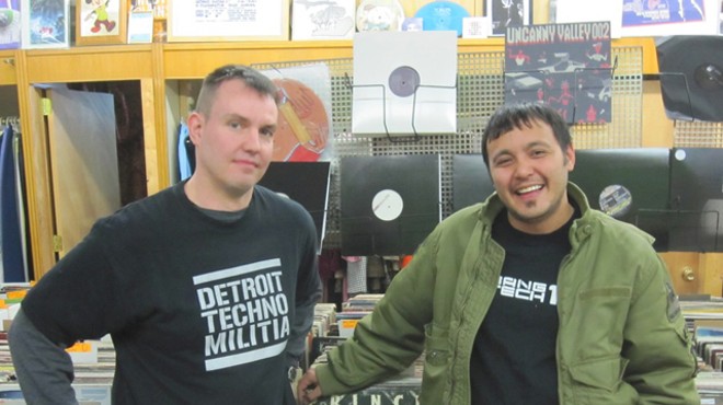 T. Linder (left) and DJ Seoul of Detroit Techno Militia.