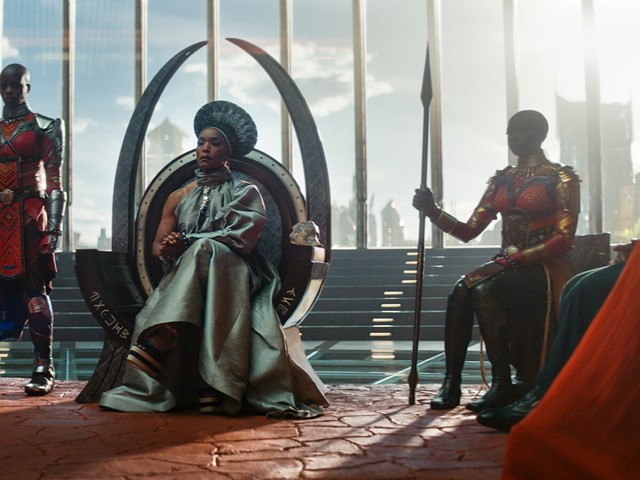 Queen Ramonda (Angela Bassett) in Black Panther: Wakanda Forever.