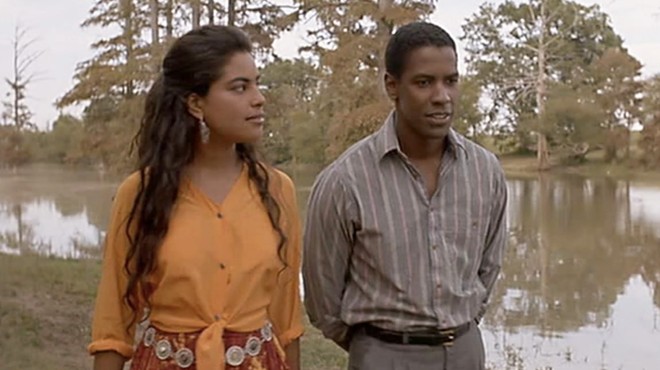 Sarita Chouhury and Denzel Washington star in Mississippi Masala.