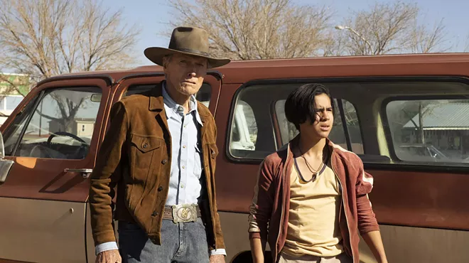 Clint Eastwood and Eduardo Minett in Cry Macho.