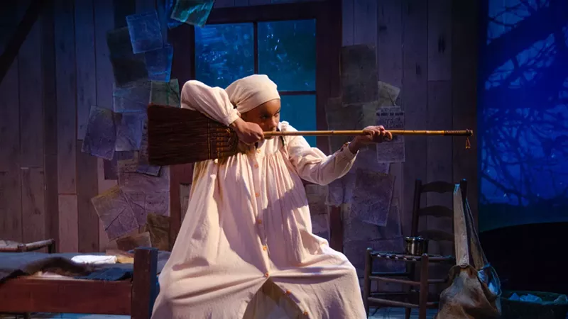 Rebecca Rose plays Sarah, an enslaved woman who is preparing to escape, in Dominique Morisseau’s The Confederates.