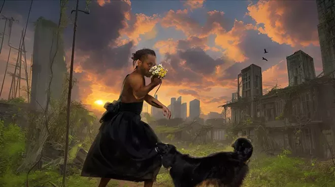 “In The Silence of the Ruins, We Speak” by Ackeem Salmon.
