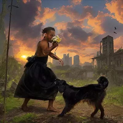 “In The Silence of the Ruins, We Speak” by Ackeem Salmon.