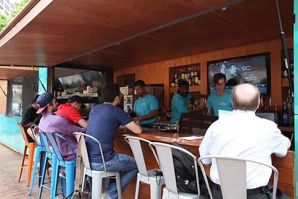 Image: Inside Detroit's shipping container restaurant The Fountain