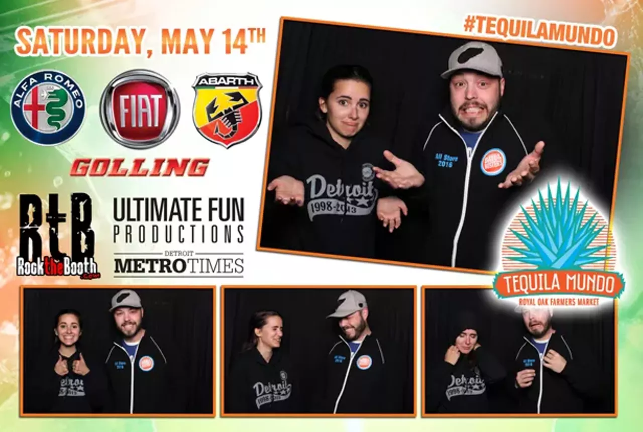 Image: Inside the photo booth at Tequila Mundo