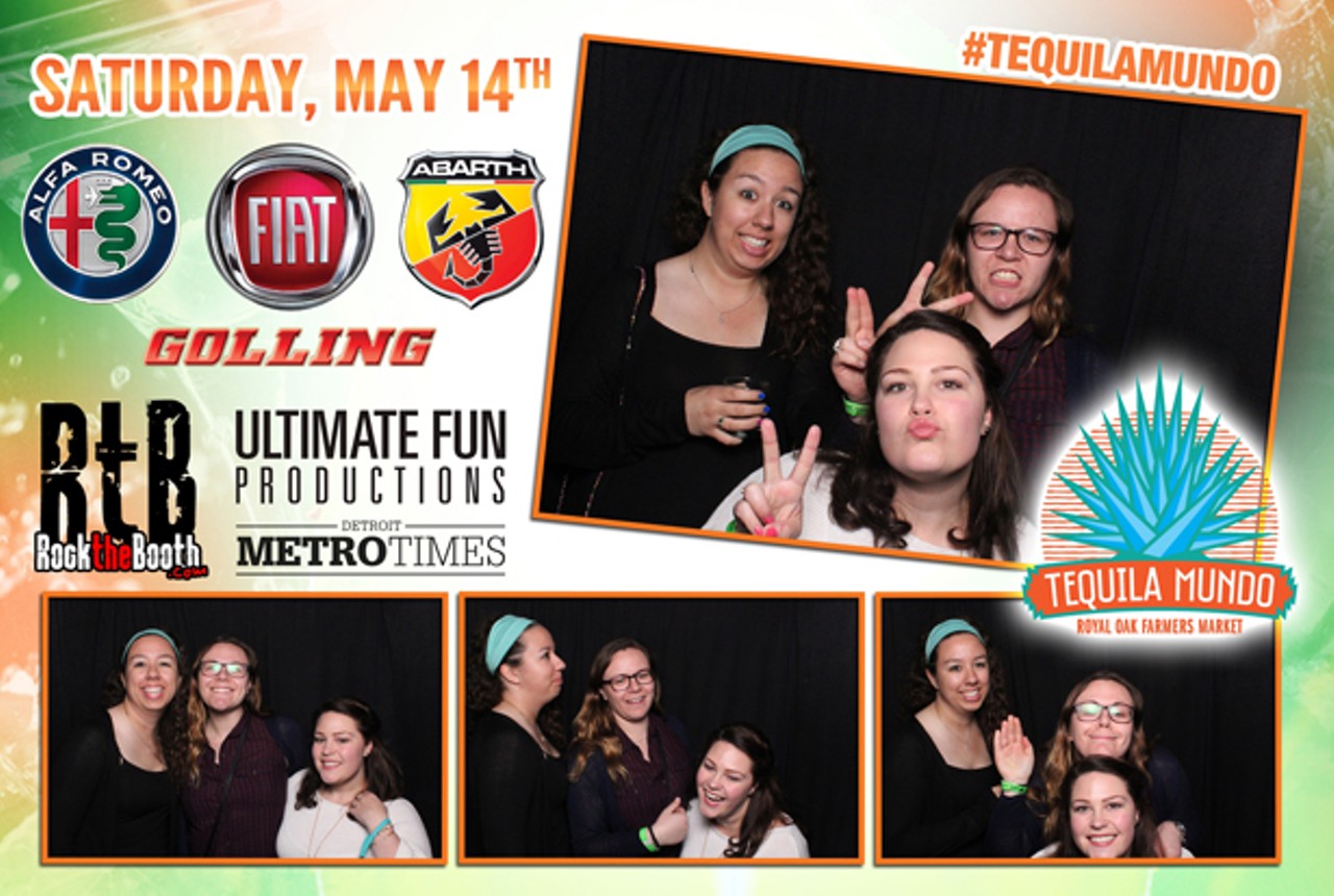 Inside the photo booth at Tequila Mundo