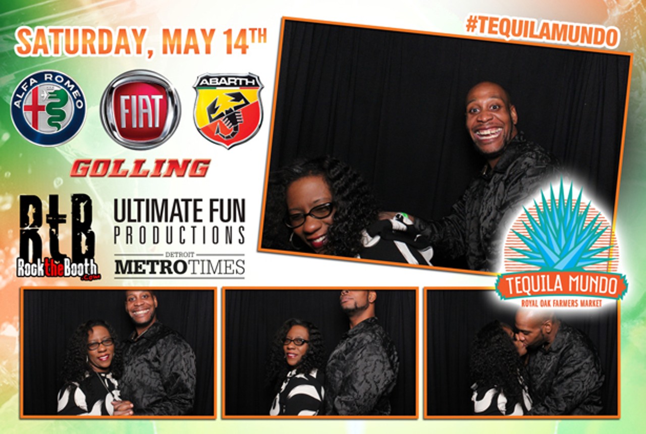 Inside the photo booth at Tequila Mundo