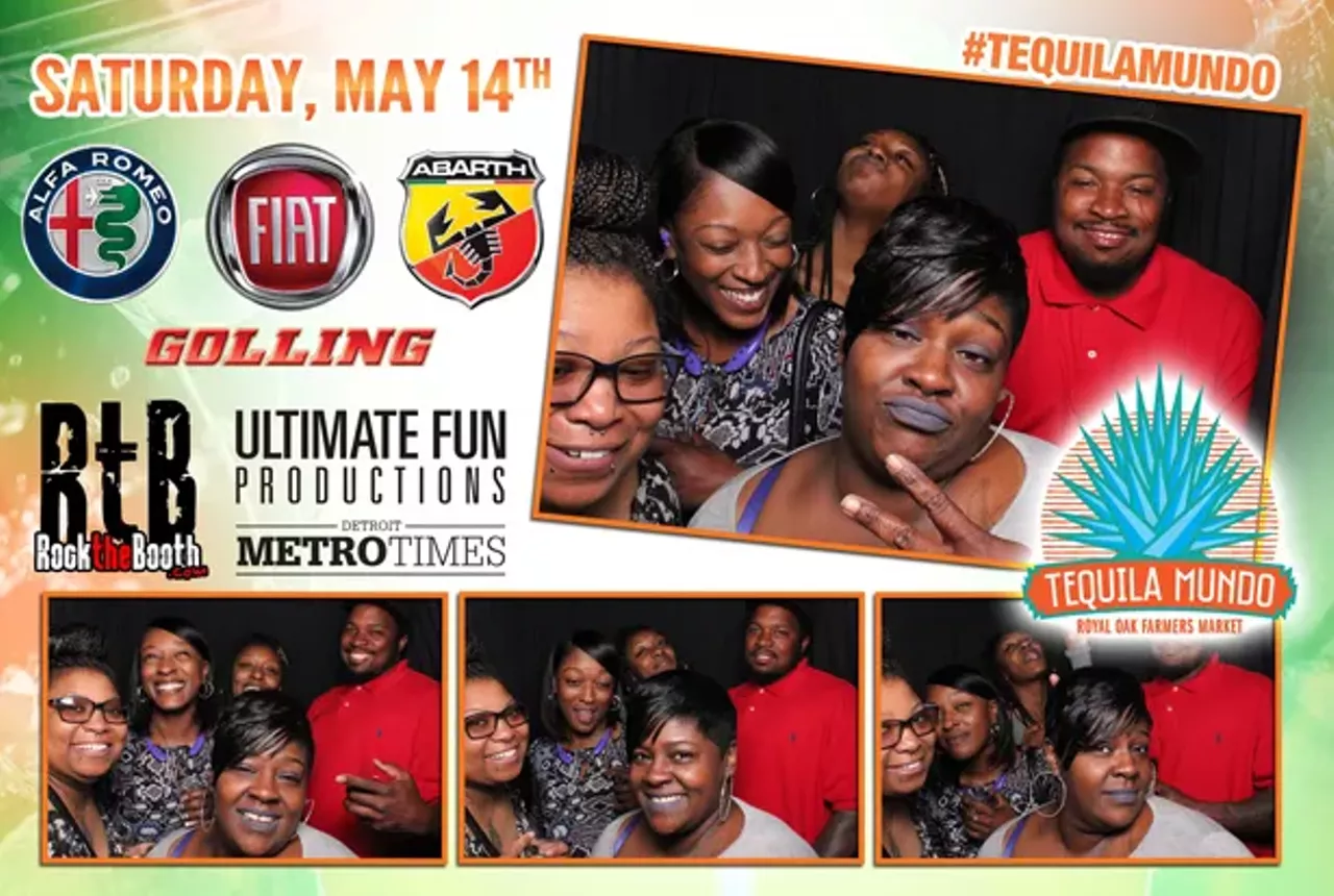 Image: Inside the photo booth at Tequila Mundo