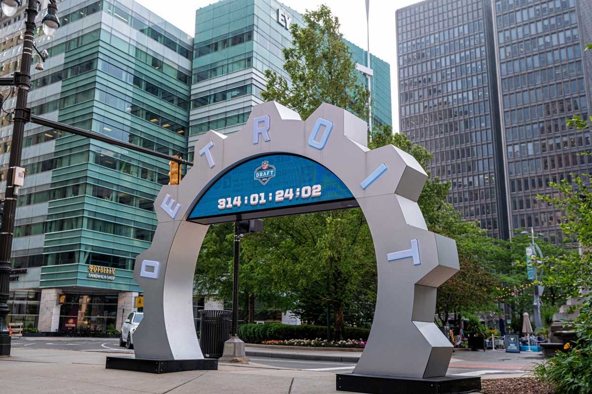 The 2024 NFL Draft presented by Bud Light will take place in downtown Detroit on April 25-27, 2024.