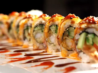 Firecracker Roll from Xushi Ko Hibachi Grille and Sushi Bar in Dearborn.