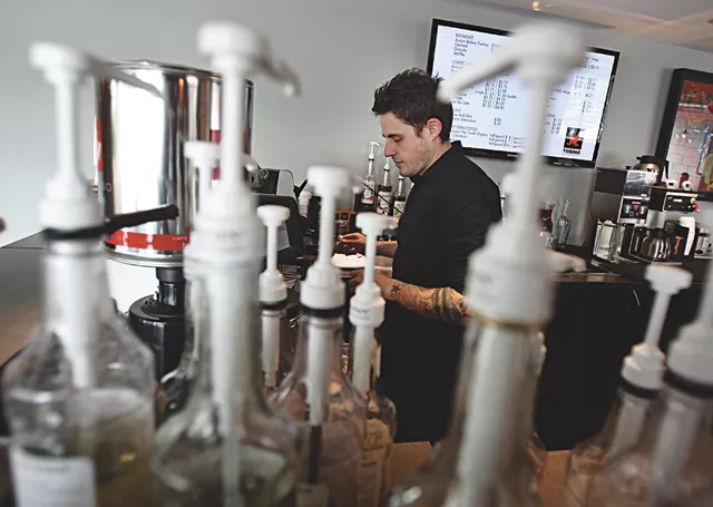 Jim Culliton prepares an espresso at Torino Espresso + Bar in Ferndale.