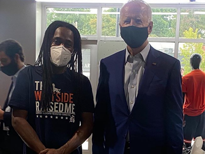 Joe Biden stopped by Detroit's Avenue of Fashion.