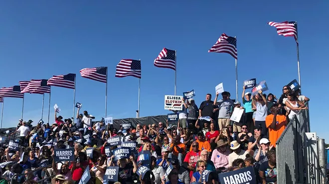 The Harris-Walz rally in metro Detroit was reportedly the largest of the campaign so far, drawing some 15,000 supporters.