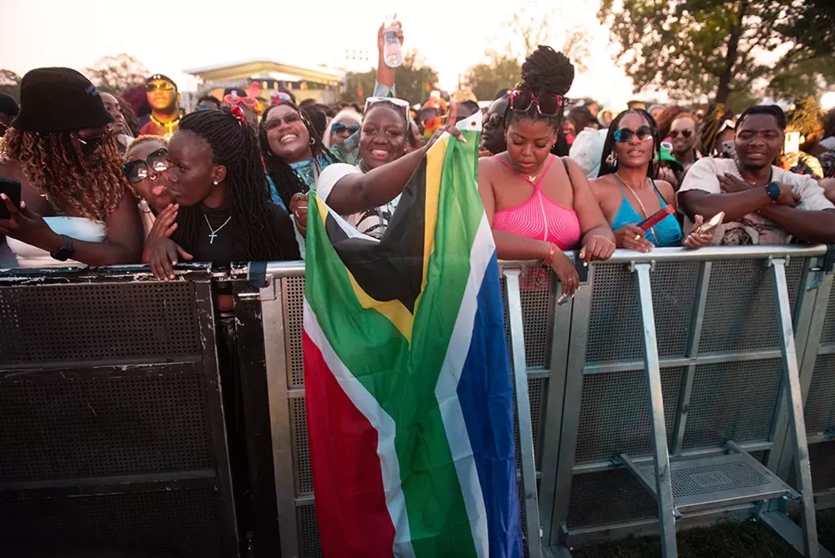 The crowd at Afro Nation Detroit 2023.
