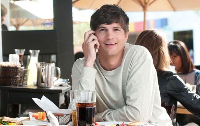 Kutcher: Mobile phone ad or movie still? You make the call.