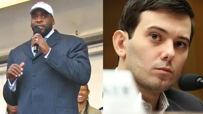 Kwame Kilpatrick, left, and Martin Shkreli.