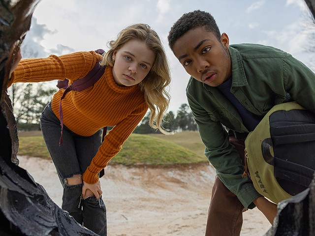 Chloe (Kylie Rogers) and Adam (Asante Blackk) hatch a risky plan after an alien takeover.