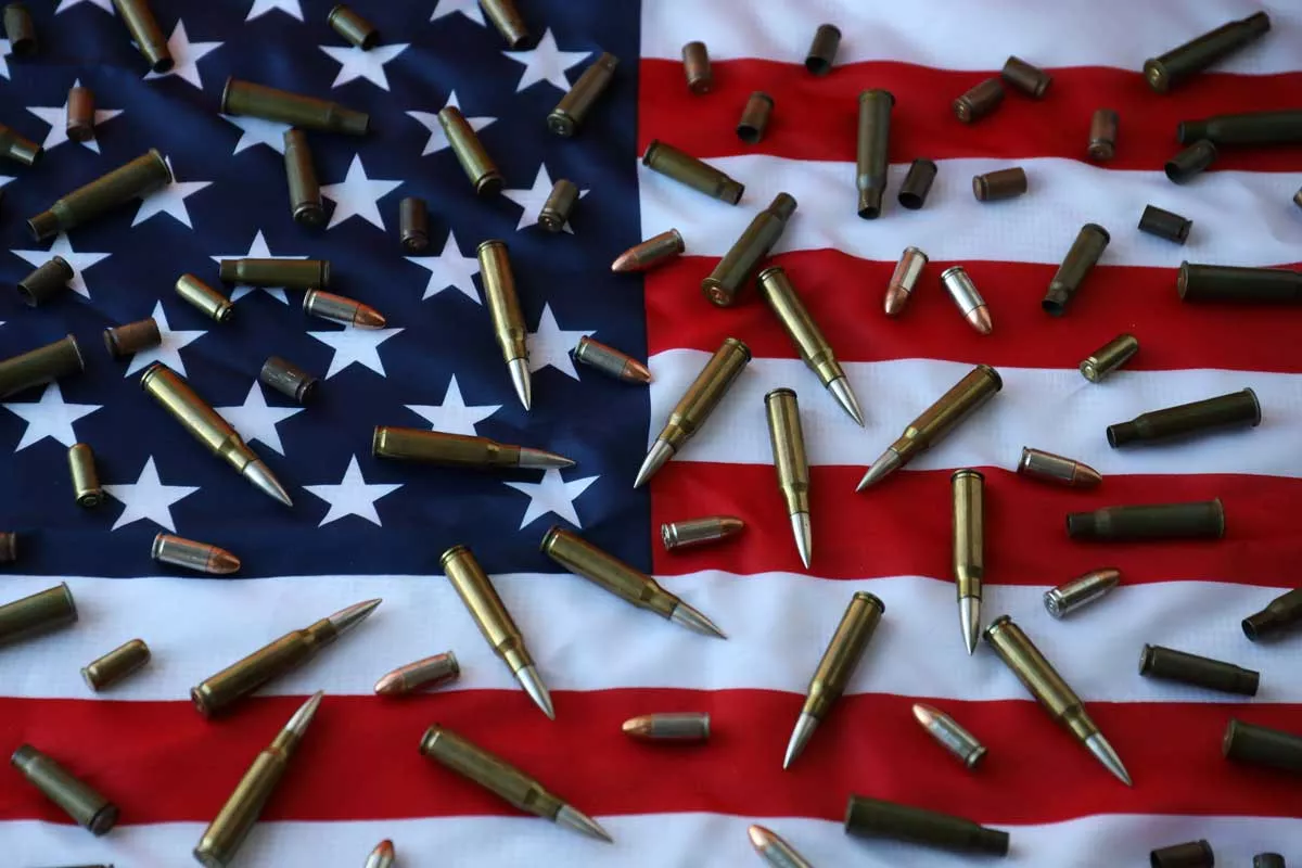 Image: According to a study published last week by the Johns Hopkins Center for Gun Violence Solutions, 48,830 Americans suffered gun deaths in 2021.